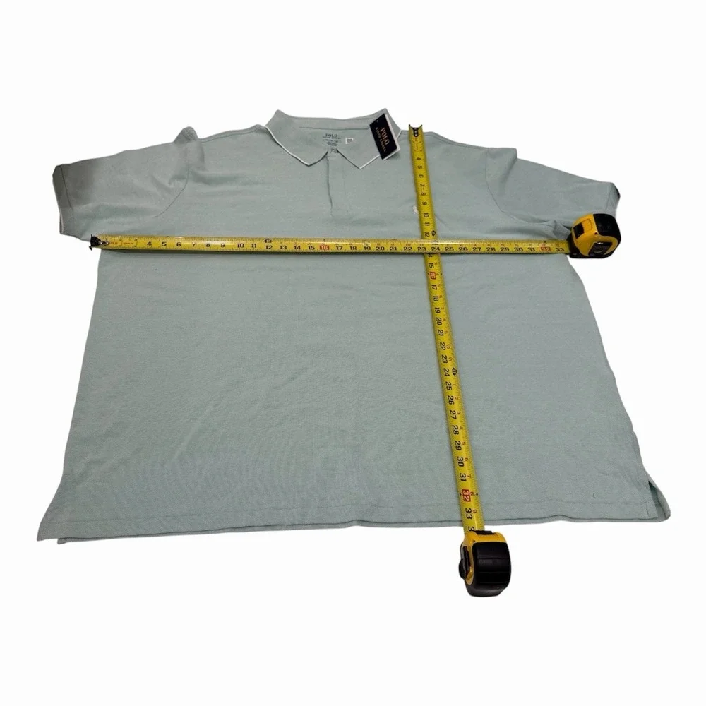 Polo Ralph Lauren Men's Classic Fit Mesh Mint Green Polo Shirt 5XB NWT